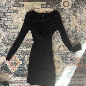 Black sweater dress